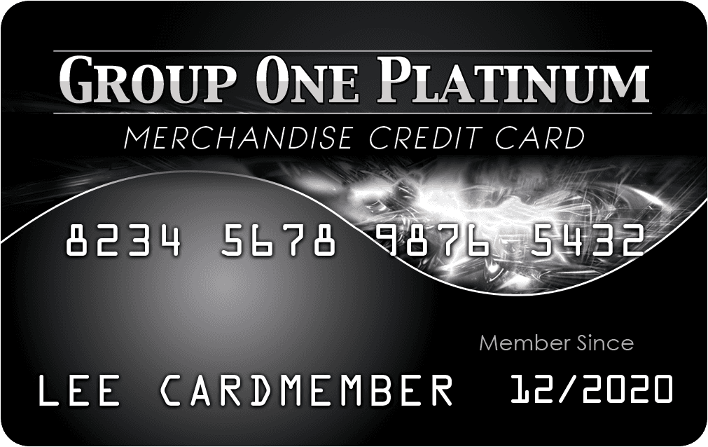 Group One Platinum® Merchandise Credit Line